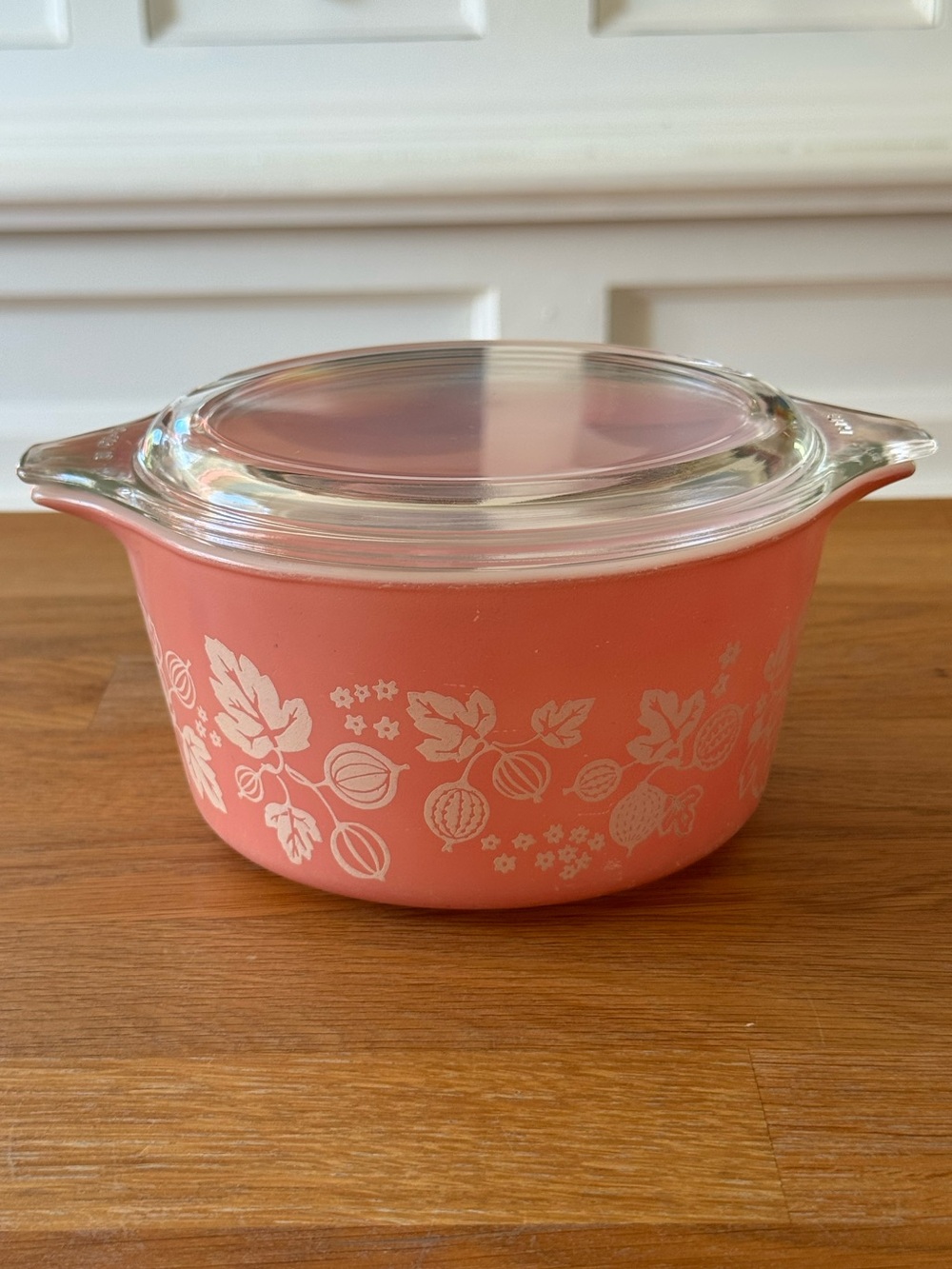 🩷🍇 Vintage Pyrex 473 Pink Gooseberry Cinderella Casserole with Lid | 1 Qt | MCM